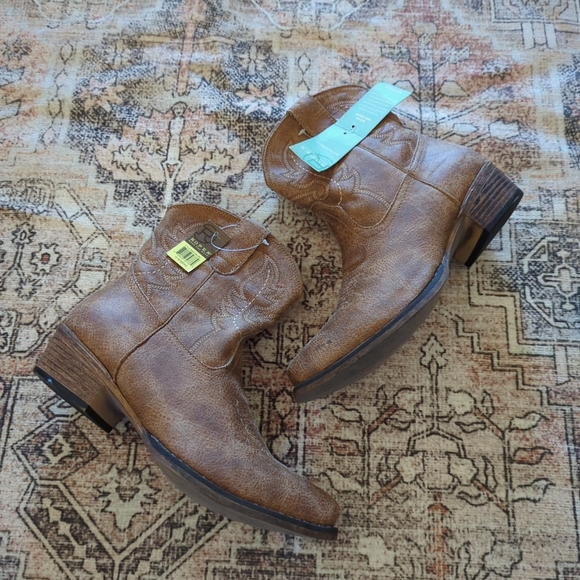 Roper Brown Western Ankle Boots Women’s 10 NWT - Picture 4 of 10